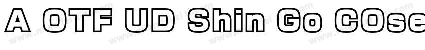 A OTF UD Shin Go COsez字体转换